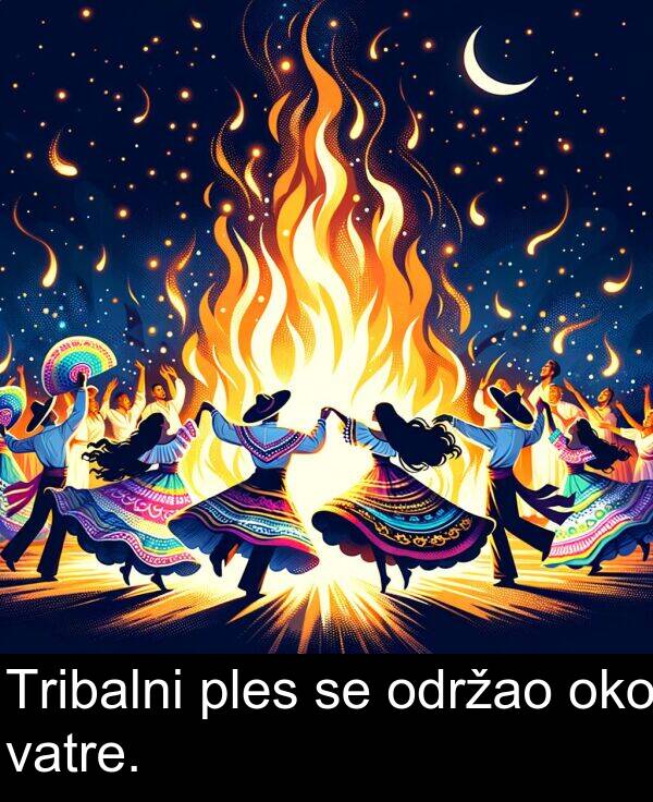 vatre: Tribalni ples se održao oko vatre.