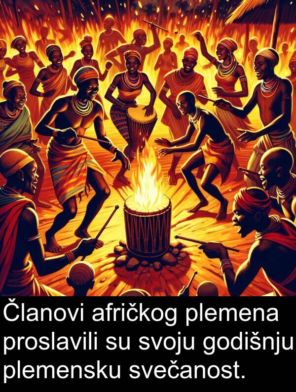 afričkog: Članovi afričkog plemena proslavili su svoju godišnju plemensku svečanost.