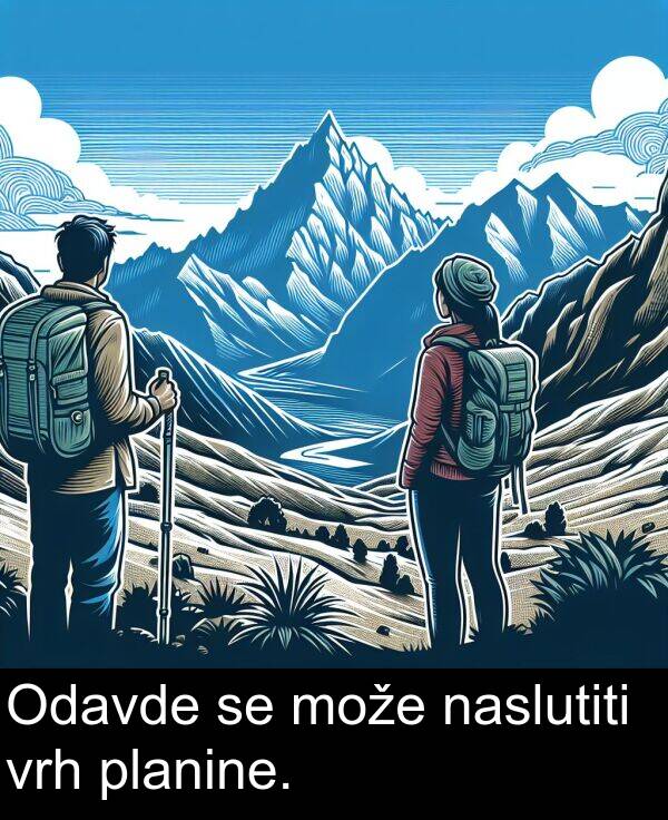 planine: Odavde se može naslutiti vrh planine.