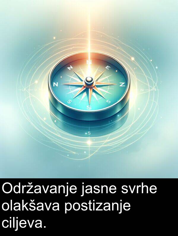 ciljeva: Održavanje jasne svrhe olakšava postizanje ciljeva.