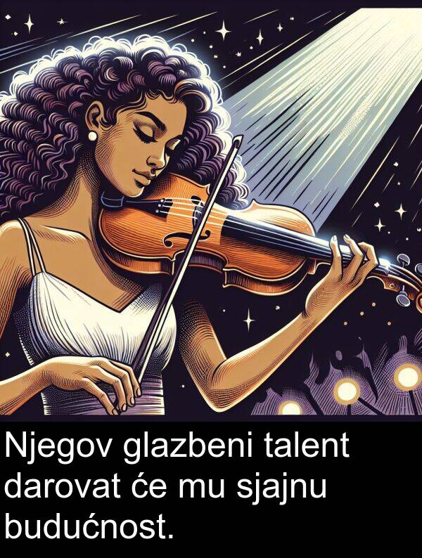 darovat: Njegov glazbeni talent darovat će mu sjajnu budućnost.