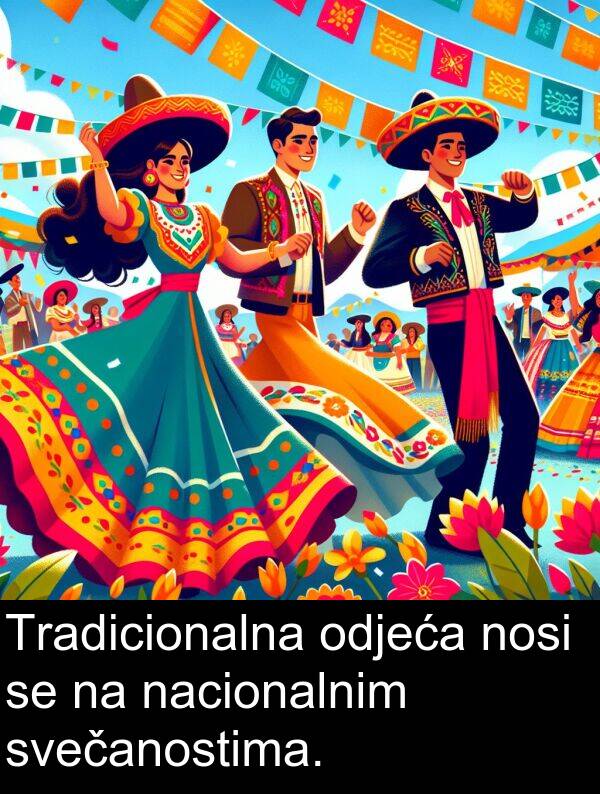 odjeća: Tradicionalna odjeća nosi se na nacionalnim svečanostima.