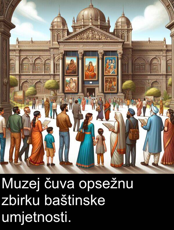 baštinske: Muzej čuva opsežnu zbirku baštinske umjetnosti.
