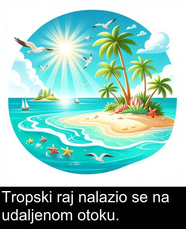 raj: Tropski raj nalazio se na udaljenom otoku.