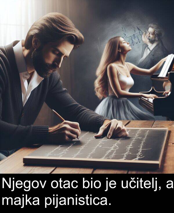 bio: Njegov otac bio je učitelj, a majka pijanistica.