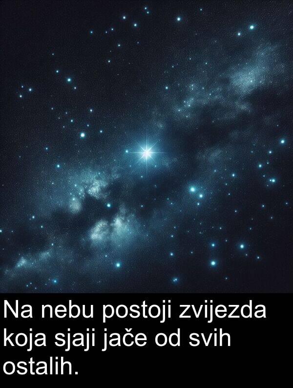 svih: Na nebu postoji zvijezda koja sjaji jače od svih ostalih.