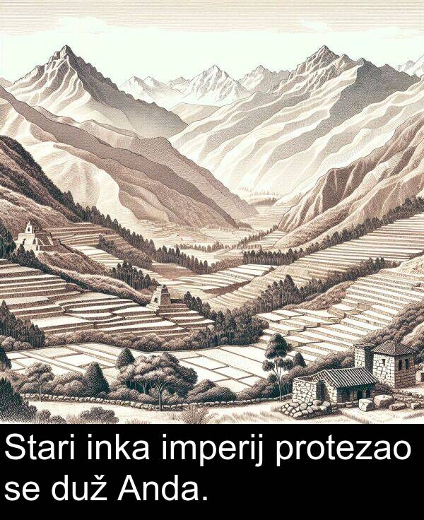 imperij: Stari inka imperij protezao se duž Anda.