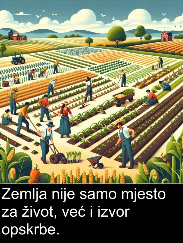 samo: Zemlja nije samo mjesto za život, već i izvor opskrbe.