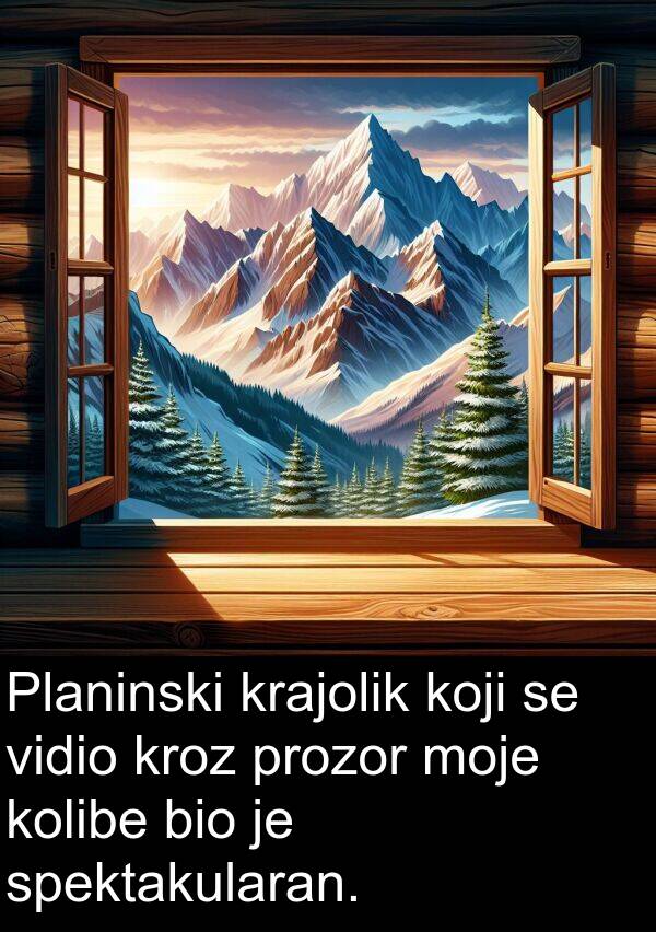 vidio: Planinski krajolik koji se vidio kroz prozor moje kolibe bio je spektakularan.