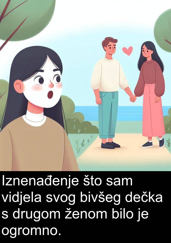 dečka: Iznenađenje što sam vidjela svog bivšeg dečka s drugom ženom bilo je ogromno.