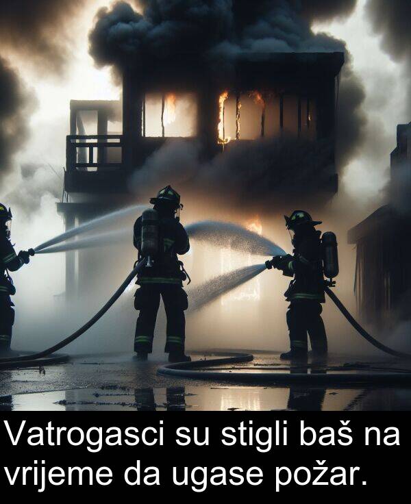 ugase: Vatrogasci su stigli baš na vrijeme da ugase požar.