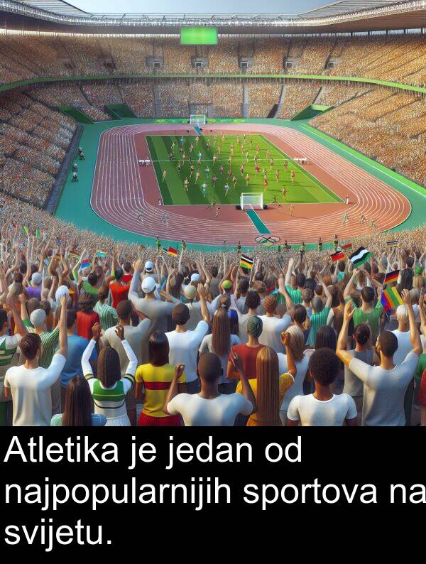 najpopularnijih: Atletika je jedan od najpopularnijih sportova na svijetu.