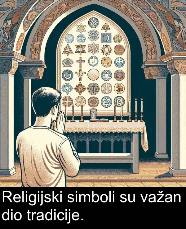 simboli: Religijski simboli su važan dio tradicije.