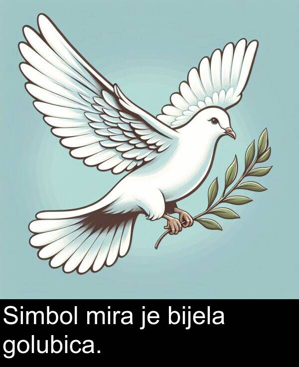 golubica: Simbol mira je bijela golubica.