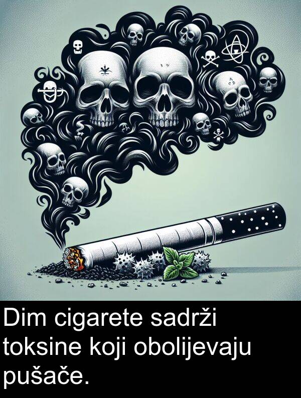 cigarete: Dim cigarete sadrži toksine koji obolijevaju pušače.