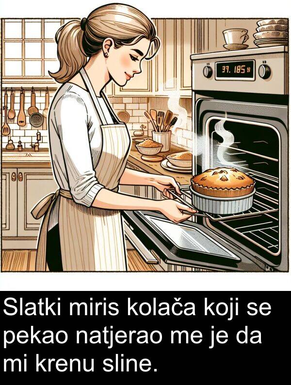 pekao: Slatki miris kolača koji se pekao natjerao me je da mi krenu sline.