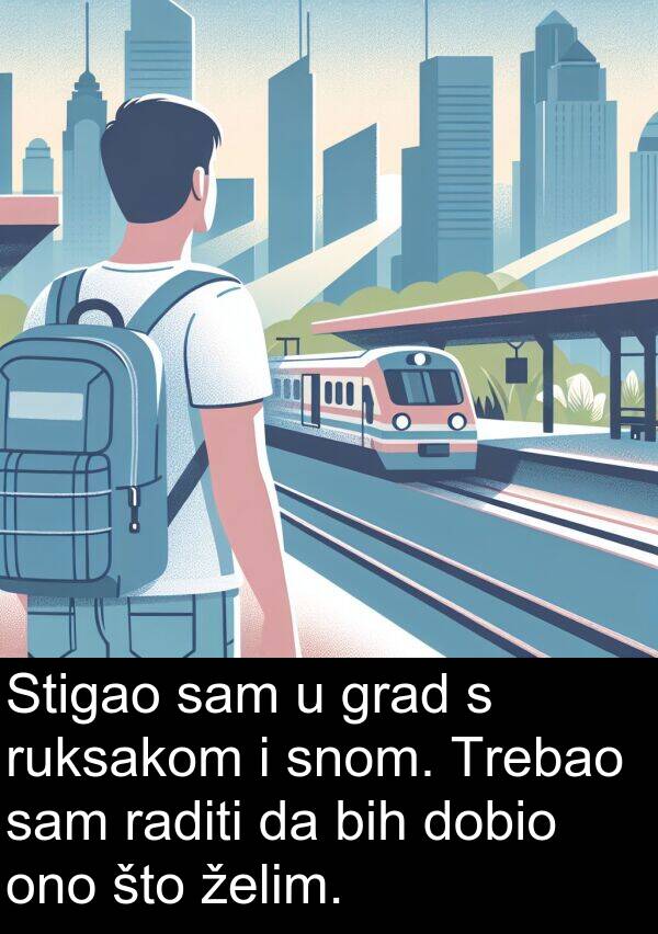 bih: Stigao sam u grad s ruksakom i snom. Trebao sam raditi da bih dobio ono što želim.