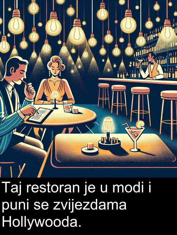 zvijezdama: Taj restoran je u modi i puni se zvijezdama Hollywooda.