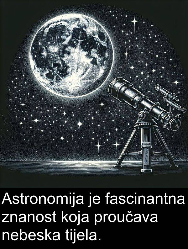tijela: Astronomija je fascinantna znanost koja proučava nebeska tijela.