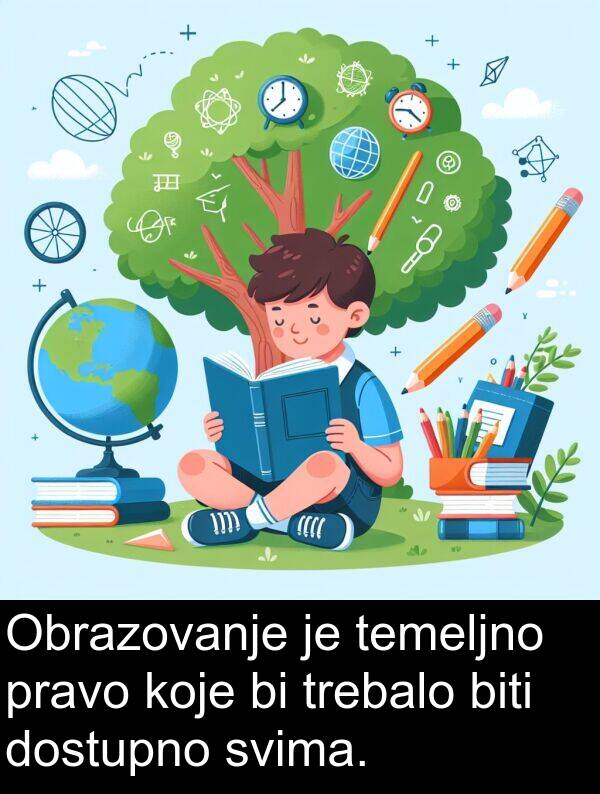 temeljno: Obrazovanje je temeljno pravo koje bi trebalo biti dostupno svima.
