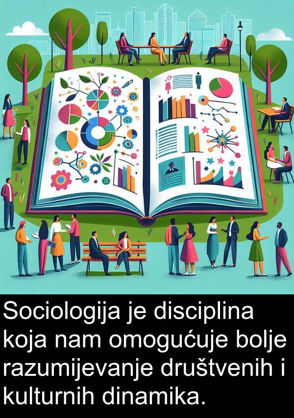 disciplina: Sociologija je disciplina koja nam omogućuje bolje razumijevanje društvenih i kulturnih dinamika.