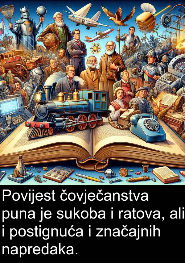 puna: Povijest čovječanstva puna je sukoba i ratova, ali i postignuća i značajnih napredaka.