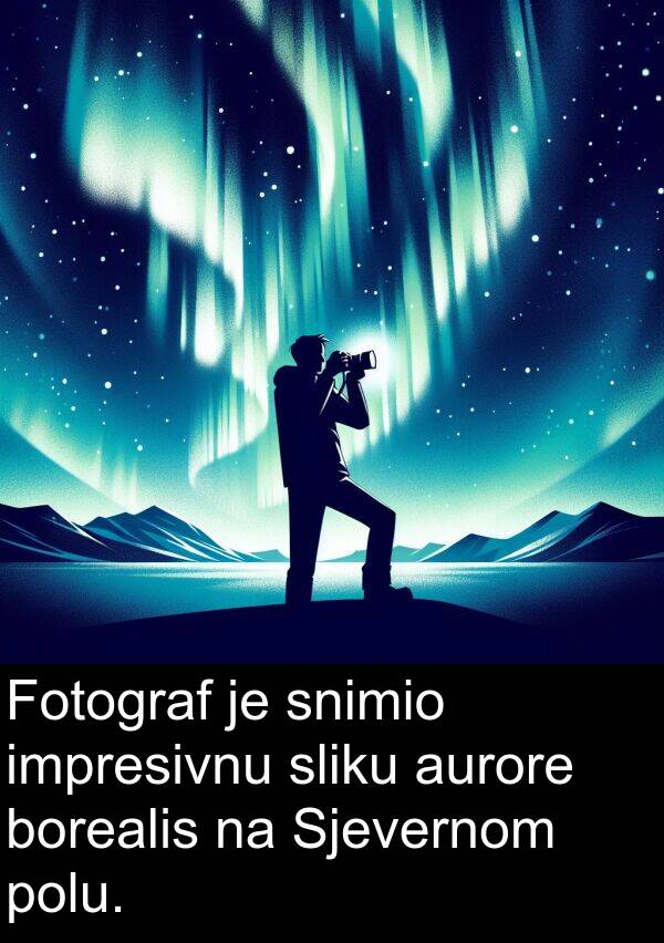 aurore: Fotograf je snimio impresivnu sliku aurore borealis na Sjevernom polu.