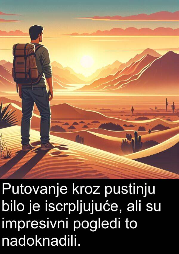 impresivni: Putovanje kroz pustinju bilo je iscrpljujuće, ali su impresivni pogledi to nadoknadili.
