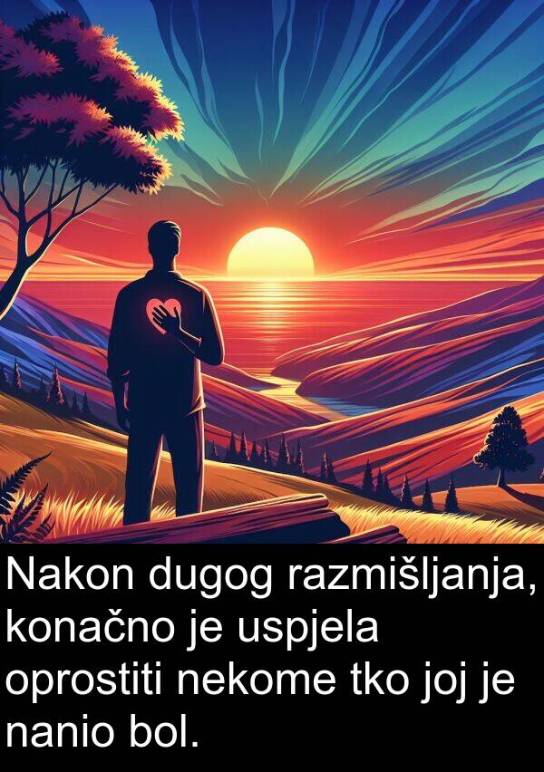 tko: Nakon dugog razmišljanja, konačno je uspjela oprostiti nekome tko joj je nanio bol.