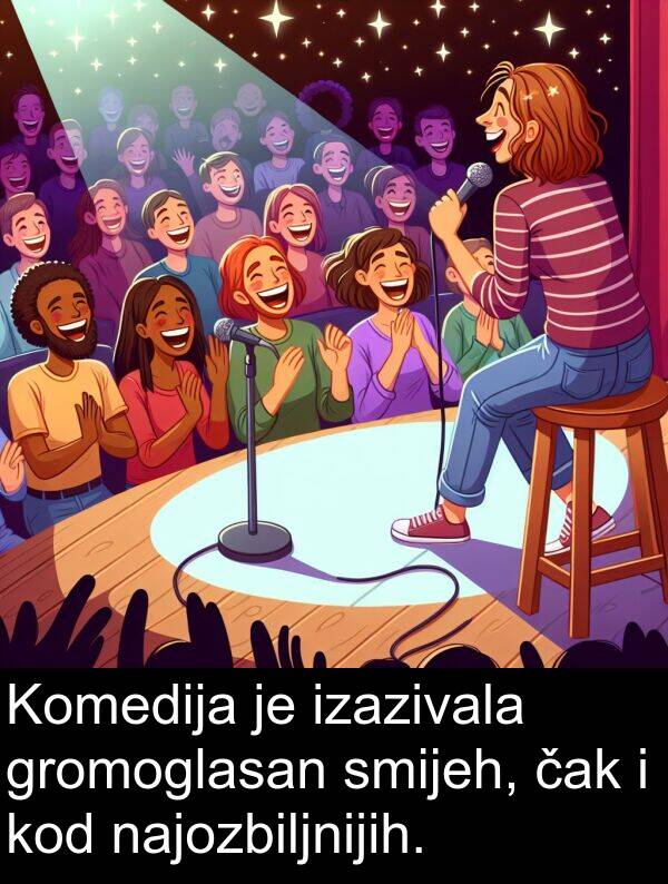 kod: Komedija je izazivala gromoglasan smijeh, čak i kod najozbiljnijih.