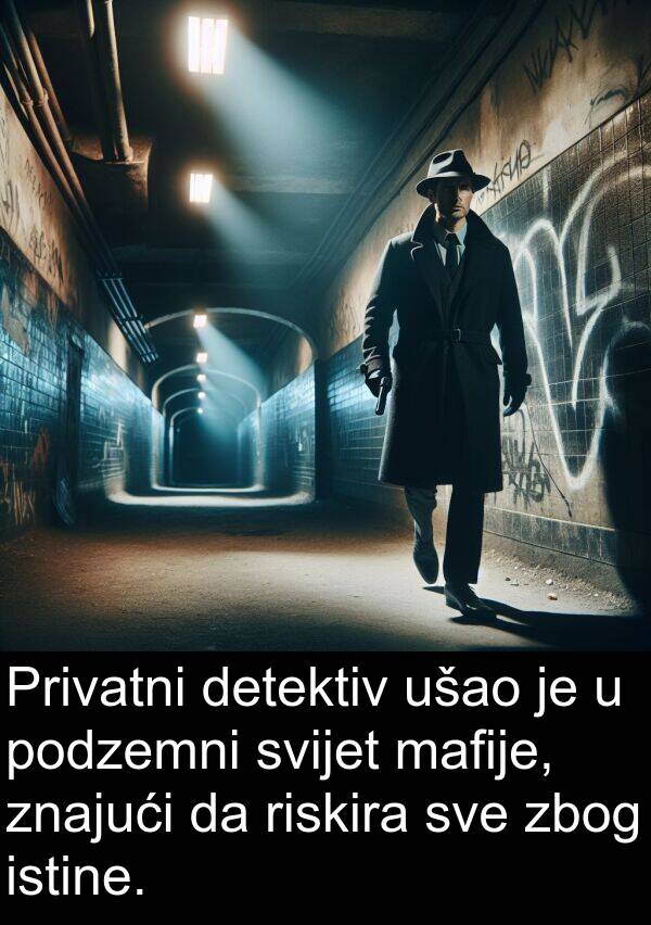 detektiv: Privatni detektiv ušao je u podzemni svijet mafije, znajući da riskira sve zbog istine.