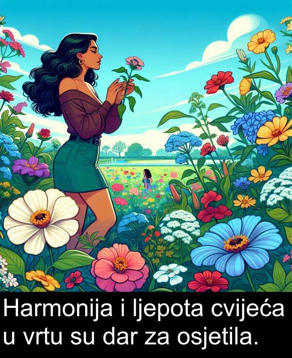 dar: Harmonija i ljepota cvijeća u vrtu su dar za osjetila.