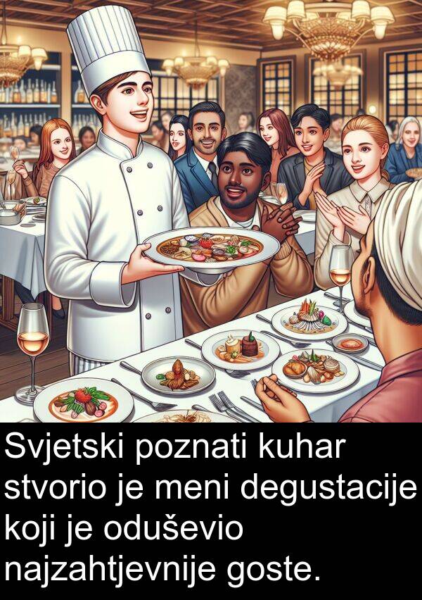 goste: Svjetski poznati kuhar stvorio je meni degustacije koji je oduševio najzahtjevnije goste.