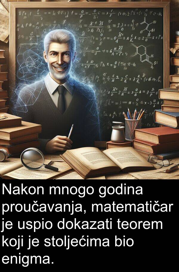 enigma: Nakon mnogo godina proučavanja, matematičar je uspio dokazati teorem koji je stoljećima bio enigma.