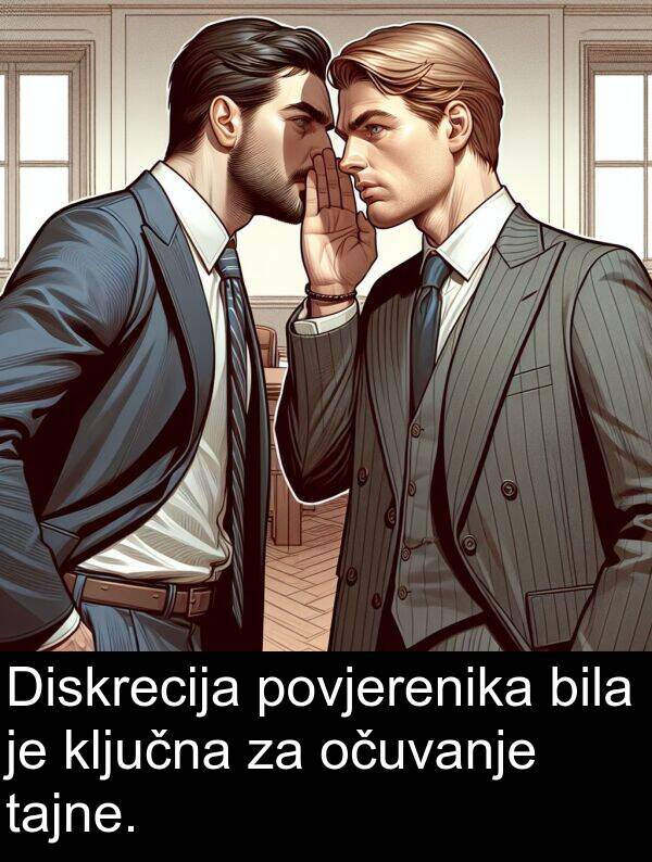 tajne: Diskrecija povjerenika bila je ključna za očuvanje tajne.