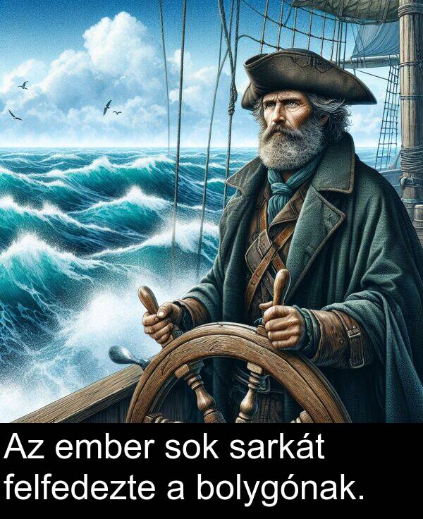 sarkát: Az ember sok sarkát felfedezte a bolygónak.