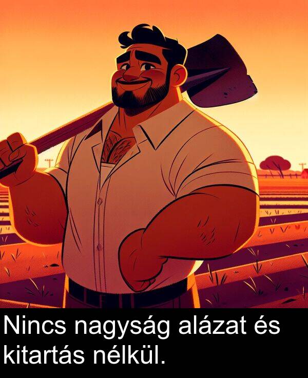 nagyság: Nincs nagyság alázat és kitartás nélkül.