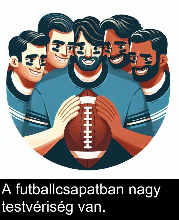 nagy: A futballcsapatban nagy testvériség van.