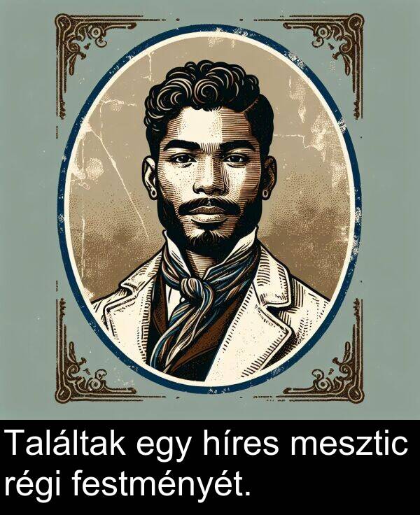 mesztic: Találtak egy híres mesztic régi festményét.