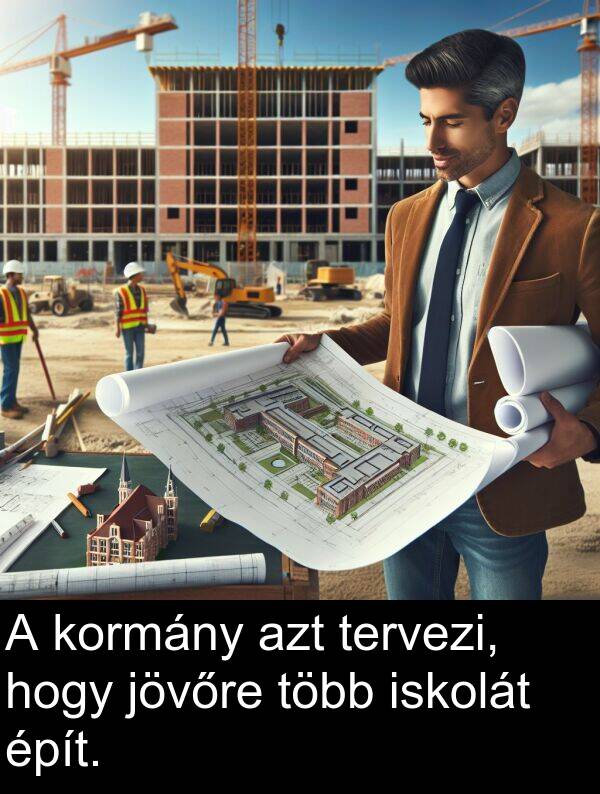 tervezi: A kormány azt tervezi, hogy jövőre több iskolát épít.
