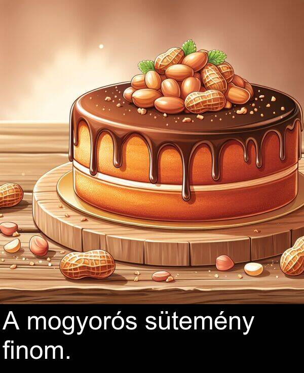 mogyorós: A mogyorós sütemény finom.