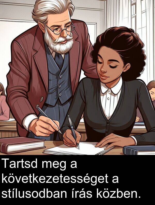 stílusodban: Tartsd meg a következetességet a stílusodban írás közben.
