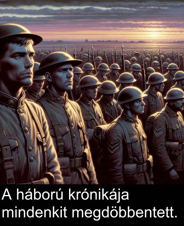 háború: A háború krónikája mindenkit megdöbbentett.