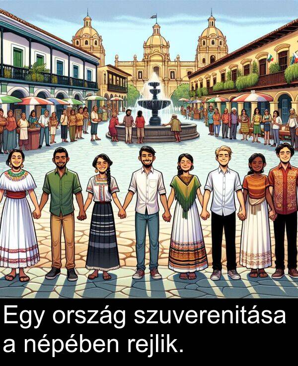 ország: Egy ország szuverenitása a népében rejlik.