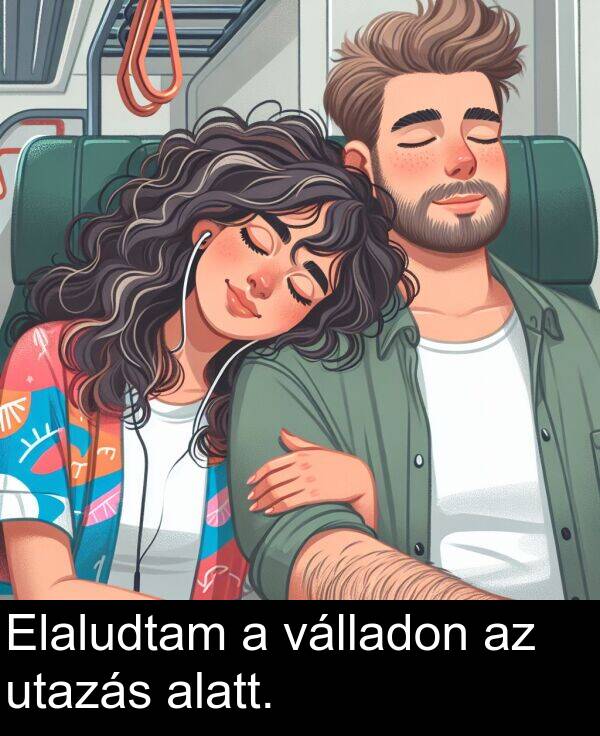 utazás: Elaludtam a válladon az utazás alatt.