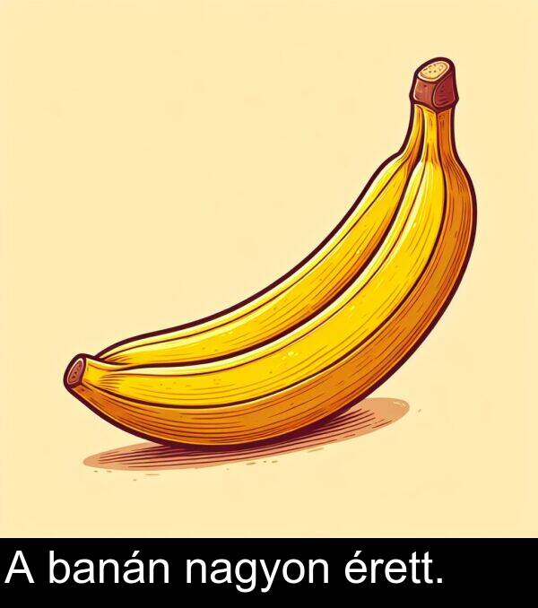 nagyon: A banán nagyon érett.