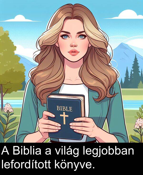 világ: A Biblia a világ legjobban lefordított könyve.
