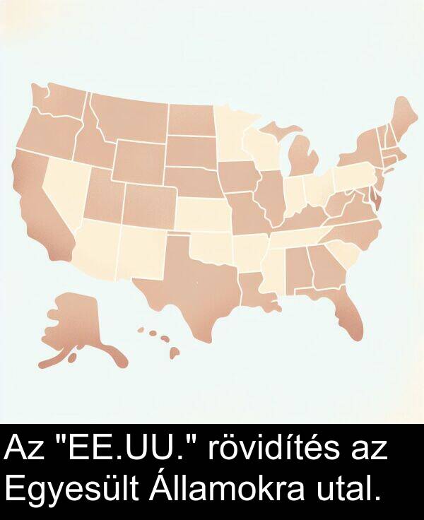 utal: Az "EE.UU." rövidítés az Egyesült Államokra utal.