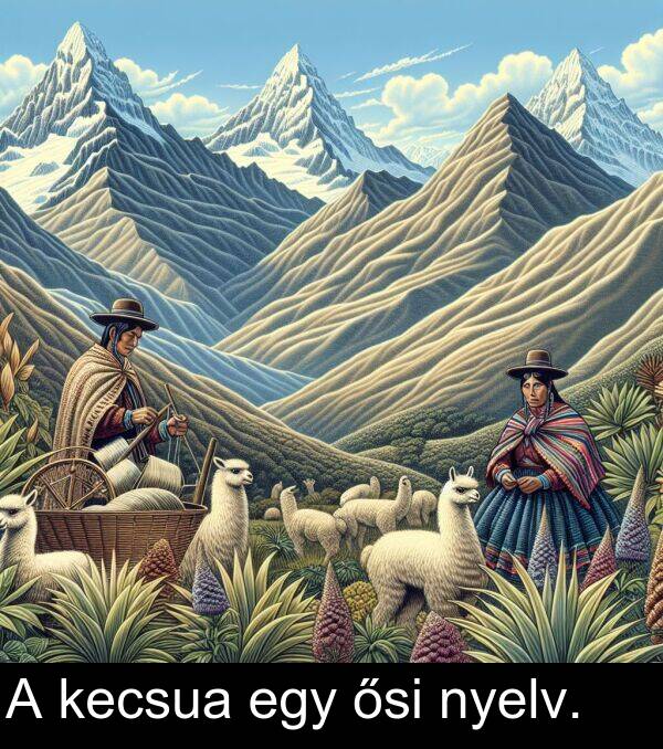 nyelv: A kecsua egy ősi nyelv.