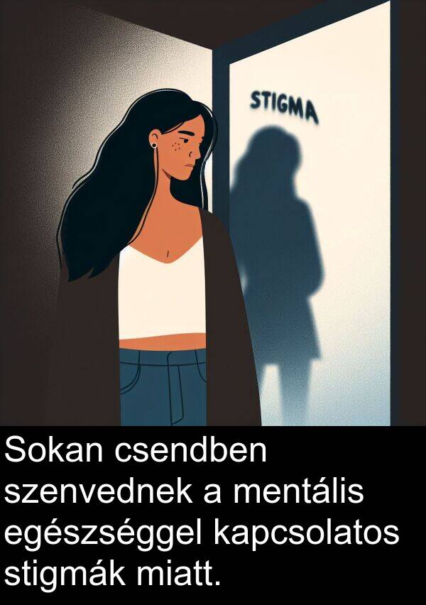 mentális: Sokan csendben szenvednek a mentális egészséggel kapcsolatos stigmák miatt.